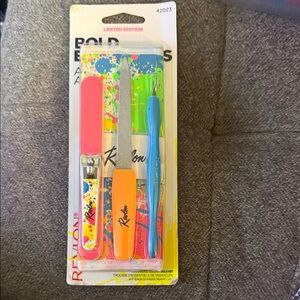Revlon Vibrant Nail Tool Set - Pink, Orange, Blue